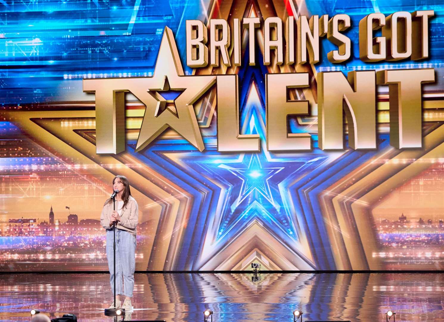 The 28-year-old received the Golden Buzzer from Amanda Holden during her first performance. Picture: ITV