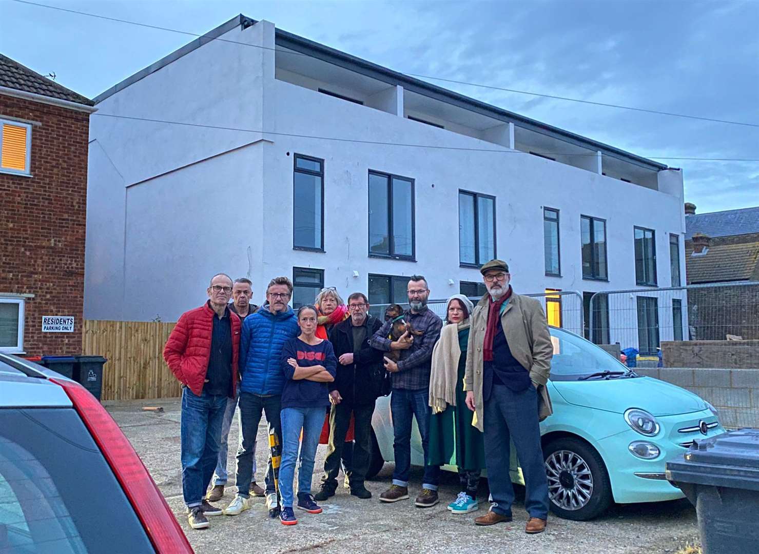 Residents say the new block of flats in Canterbury Road, Whitstable, looks like the Titanic. Picture: Betsy Caddick Lawrence