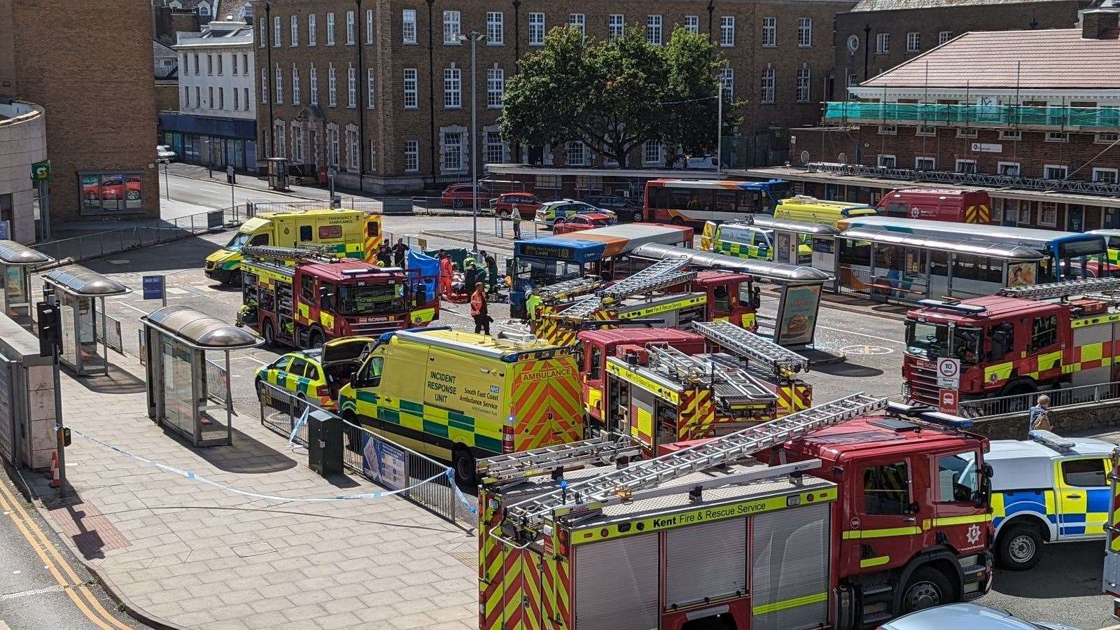 The accident scene at Middelburg Square