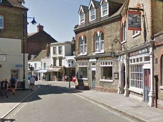 The Duke of Cumberland pub in Harbour Street, Whitstable