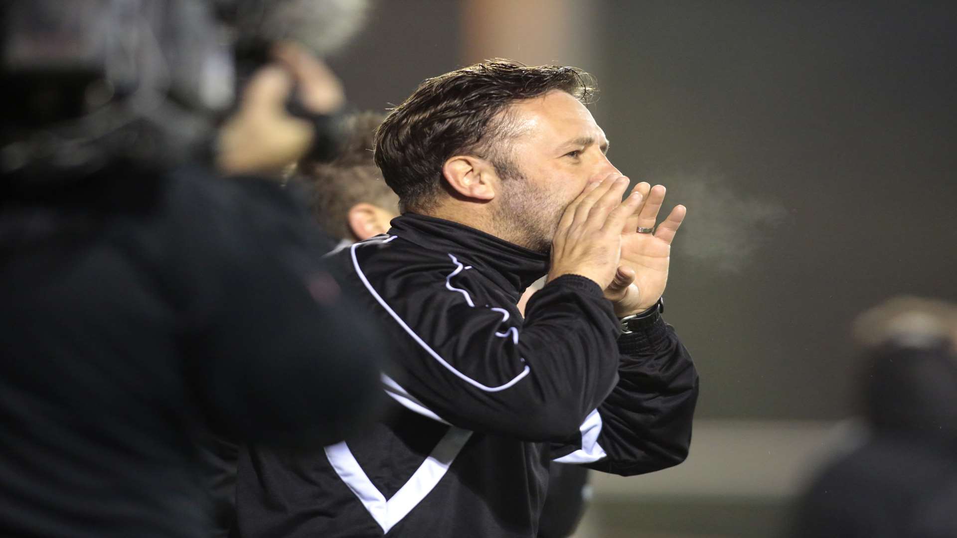 The cameras will be on Maidstone boss Jay Saunders again Picture: Martin Apps