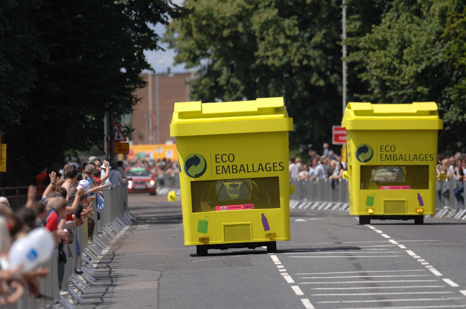 Floats make their way down Elwick Road, Ashford