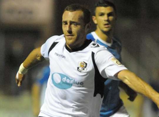 Dartford striker Harry Crawford Picture: Steve Crispe