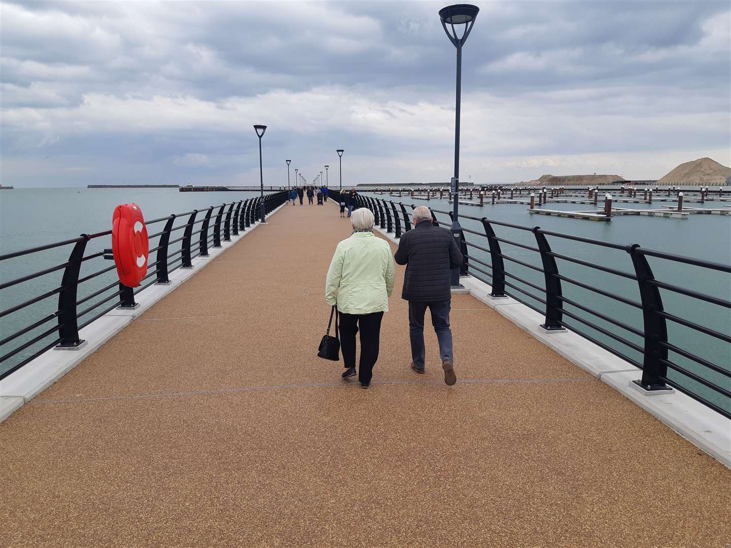 The new Marina Pier, looking out towards the sea