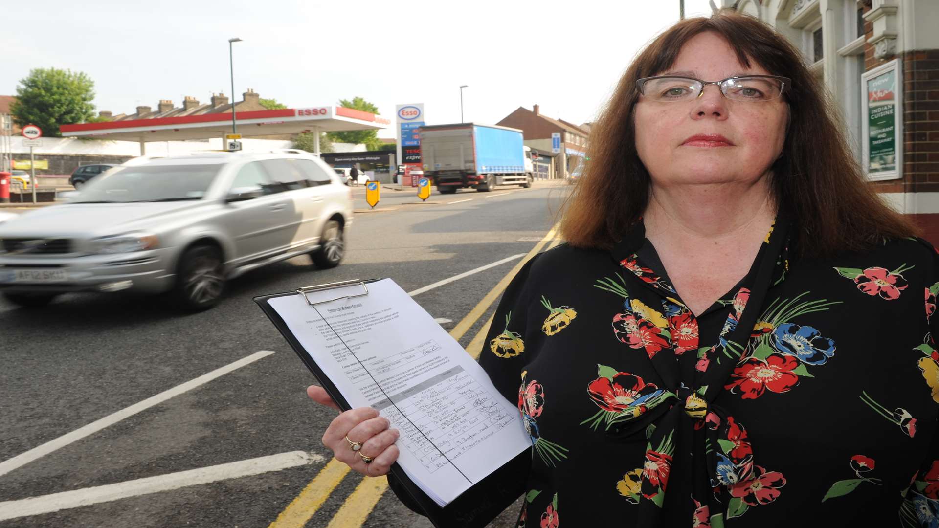 Vanessa Roach with her petition