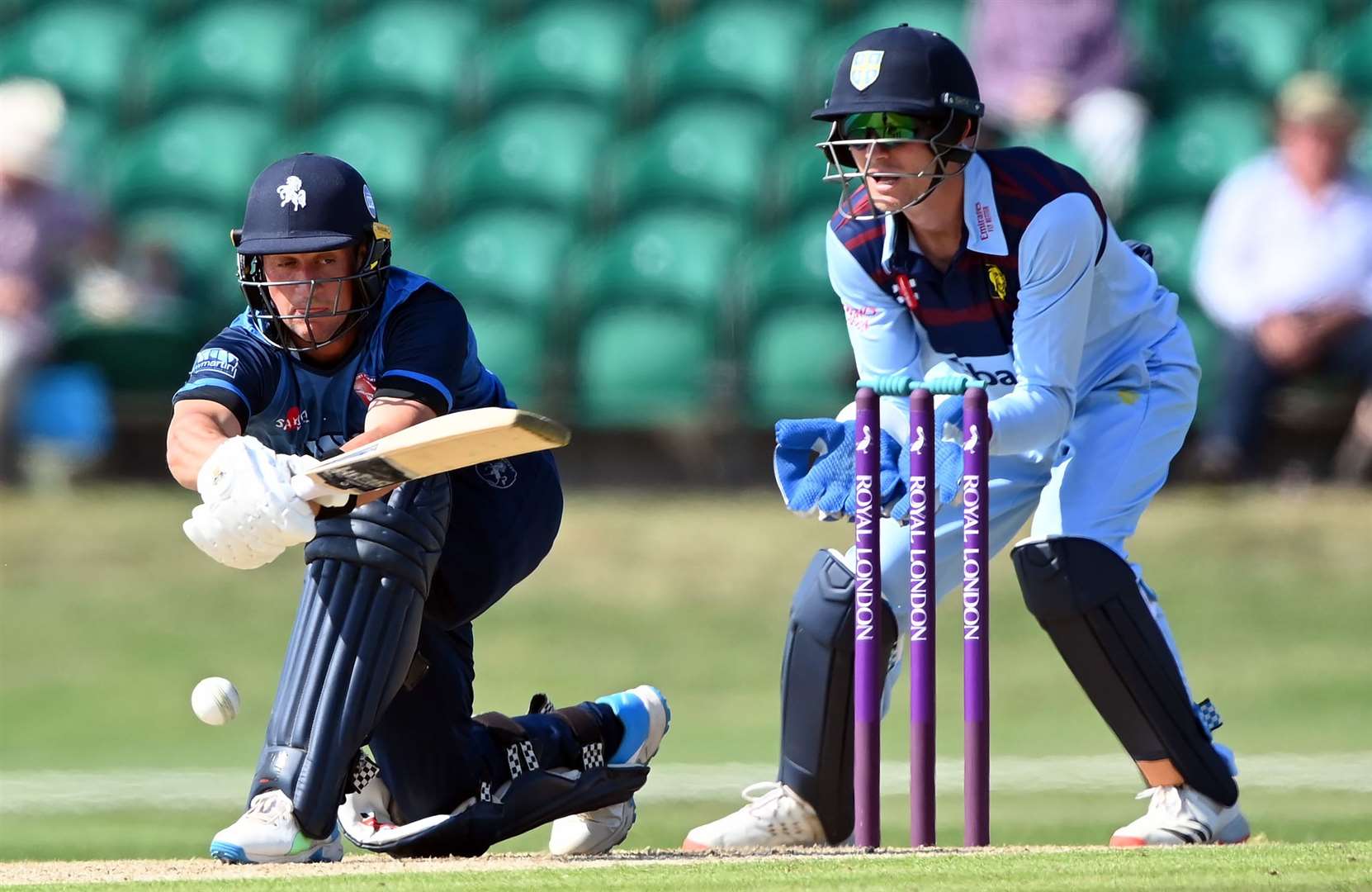 Kent's Harry Finch scored a half-century against Durham. Picture: Keith Gillard (49482834)