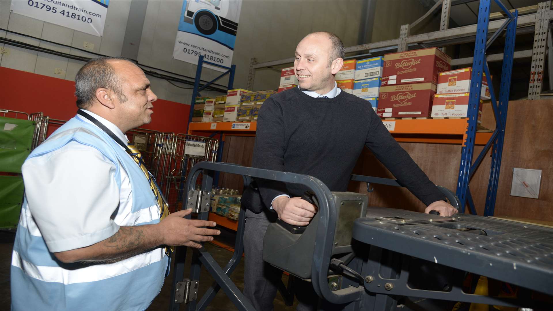 Instructor Kevin Dardis and prison governor Ian Whittle during the open day