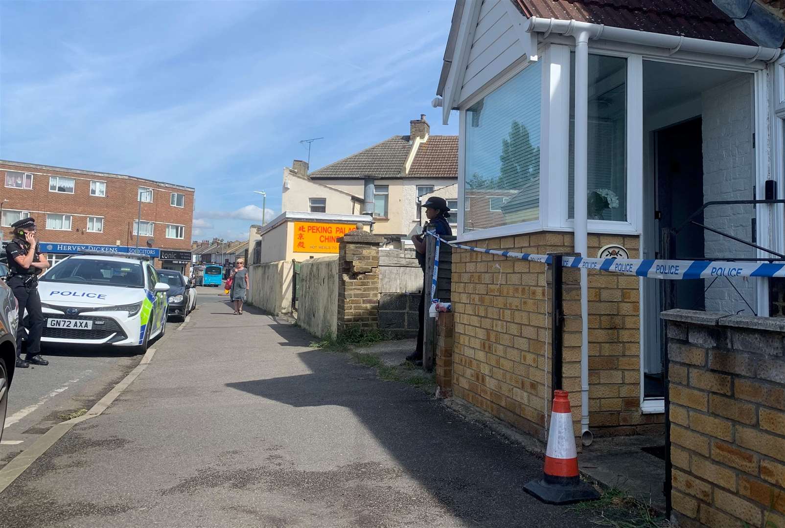 A woman has been charged with arson and intent to cause GBH after a house fire in Swanscombe. Picture: Gabriel Morris/KMTV