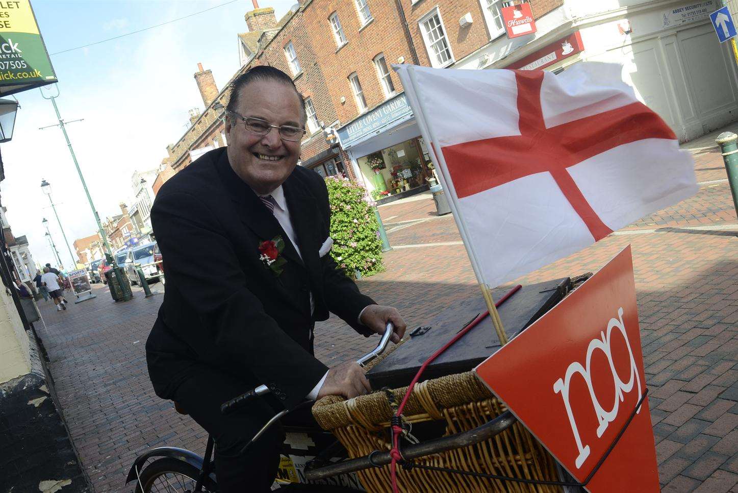 Whistling Postman Dale Howting who has spent the last 37 years fundraising and has passed the £250,000 mark