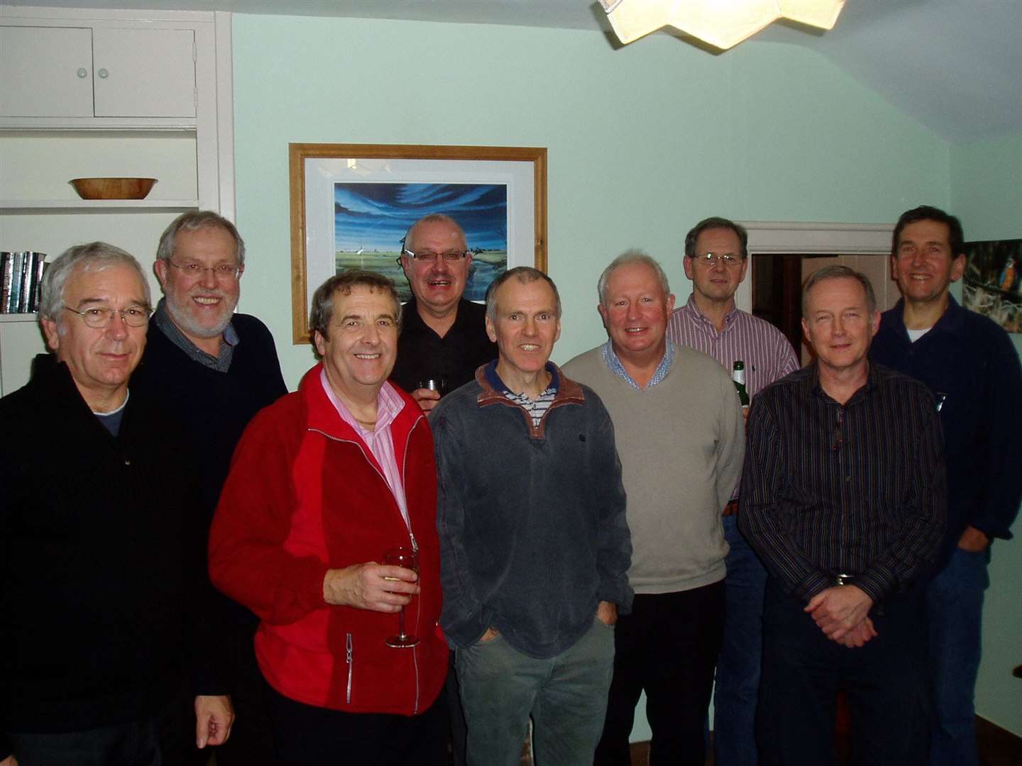 Chatham Dockyard 1969 Technician Apprenticeship intake at their 40th reunion celebration held at Lock Cottage, Iden, Rye, East Sussex. Copyright: David Curling