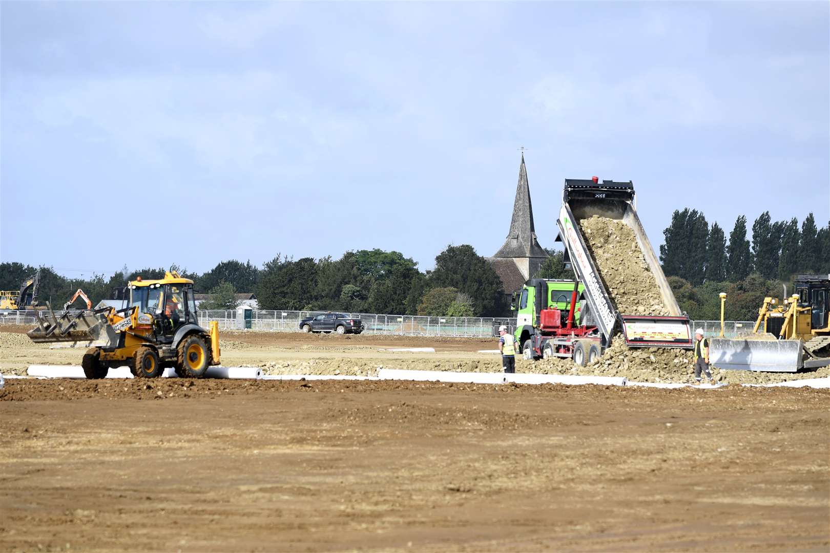 The site of the huge Brexit lorry park Picture: Barry Goodwin