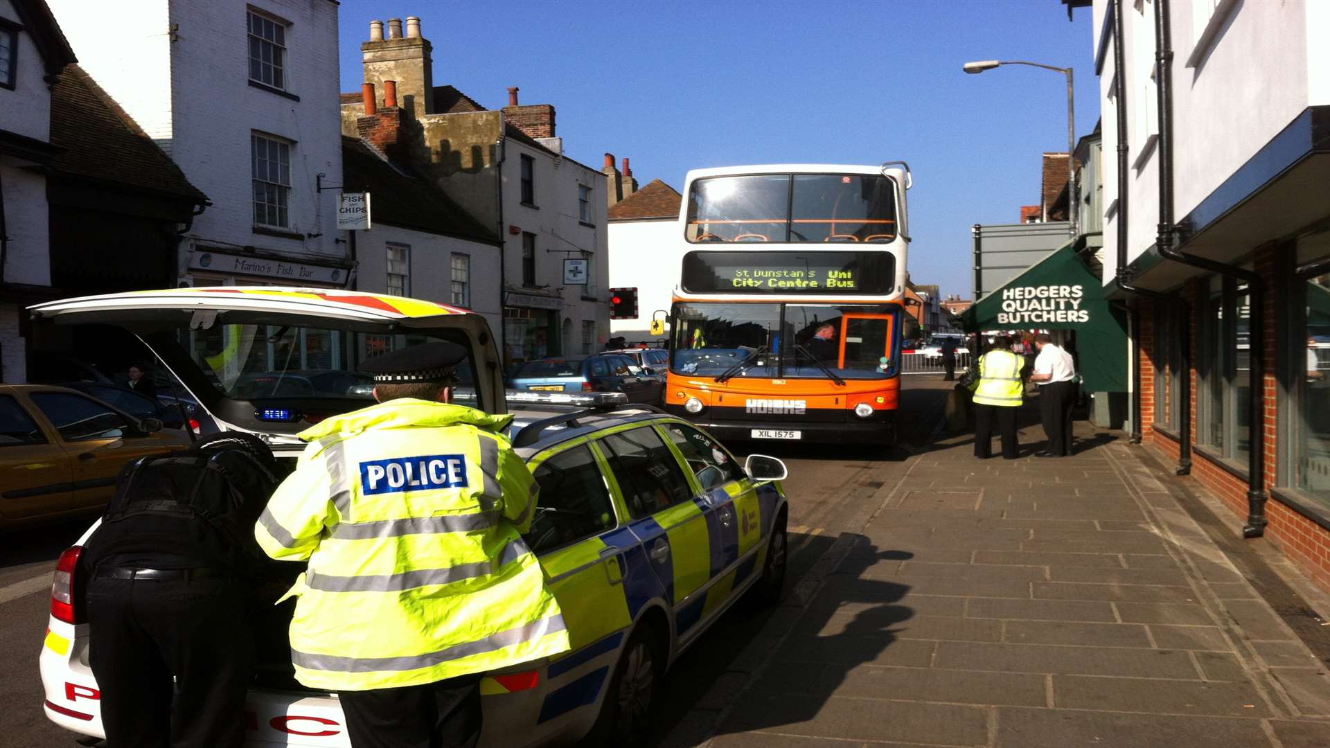 A bus at St Dunstan's.