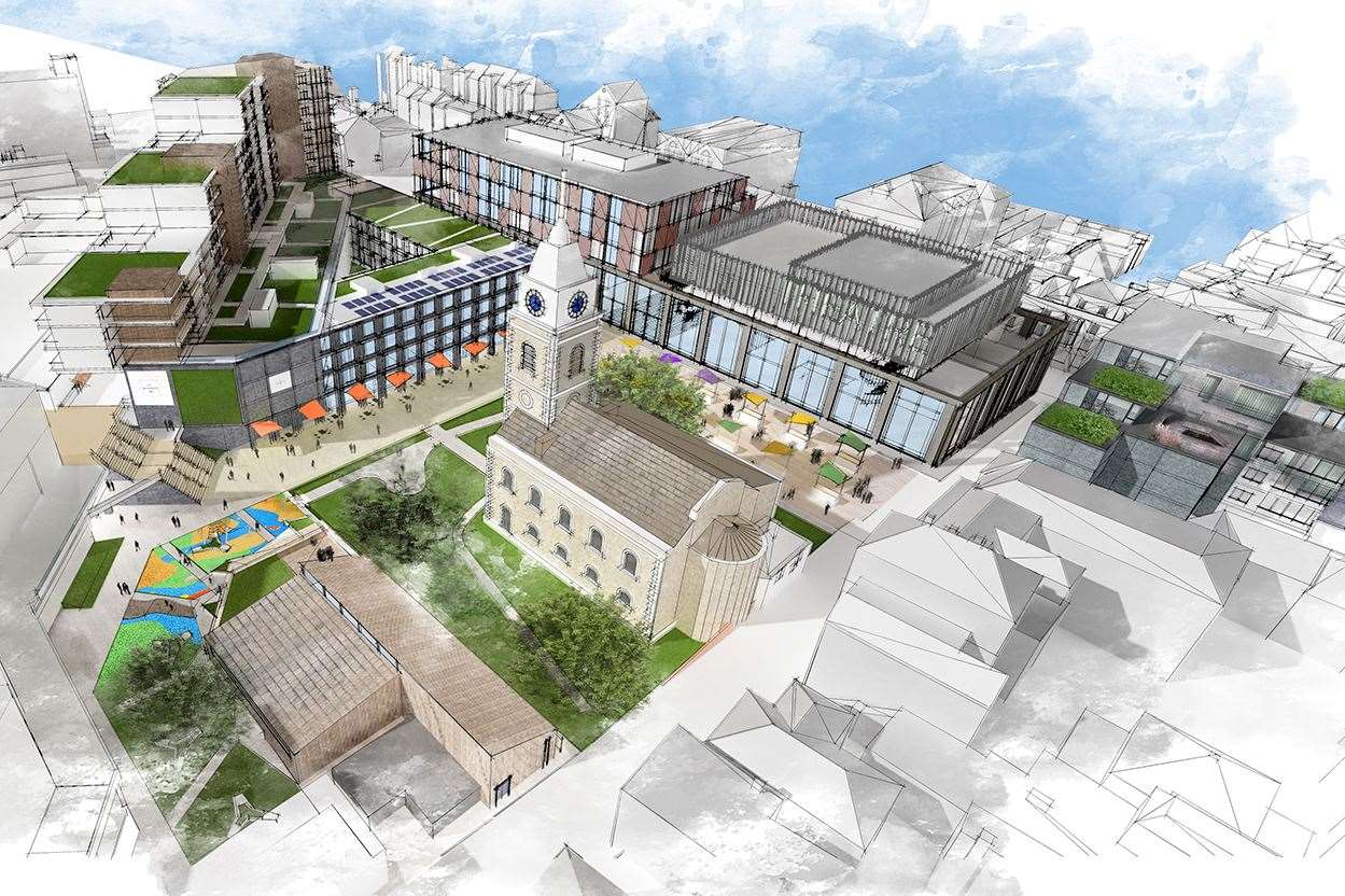 The decision has put the plans for St George's Square at risk. Picture: Gravesham Borough Council