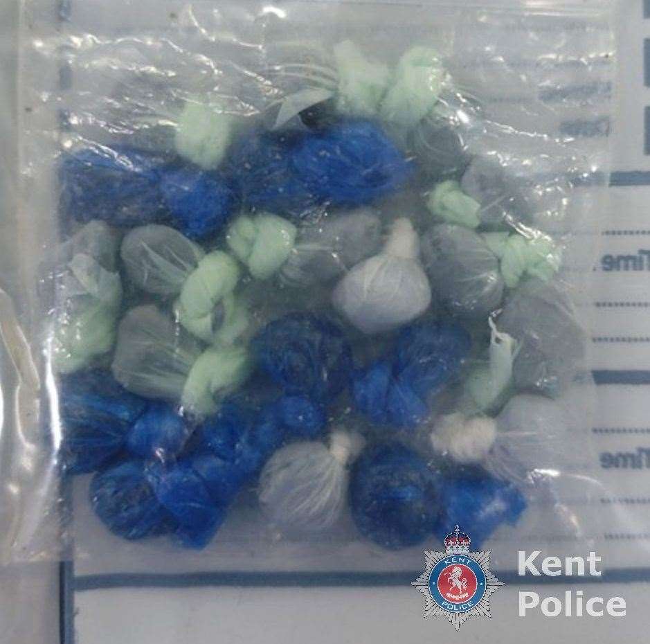 Two men have been arrested after suspected heroin and crack cocaine were seized by officers. Picture: Kent Police