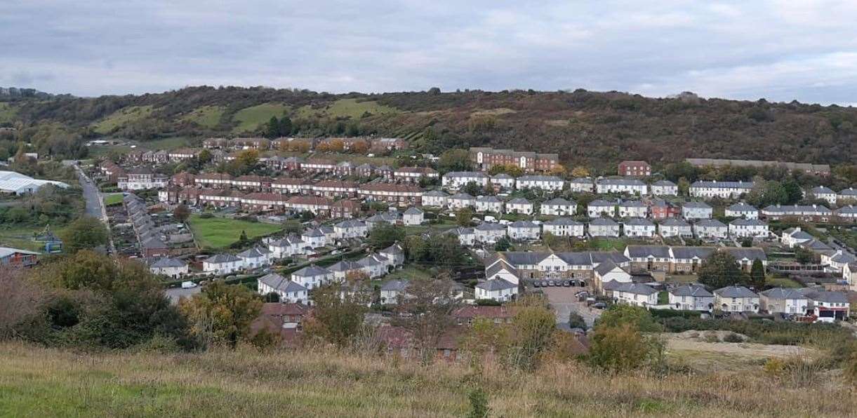 The high ground at Whinless Down, Dover, will be one of the areas passed. Library Picture: Sam Lennon for KMG