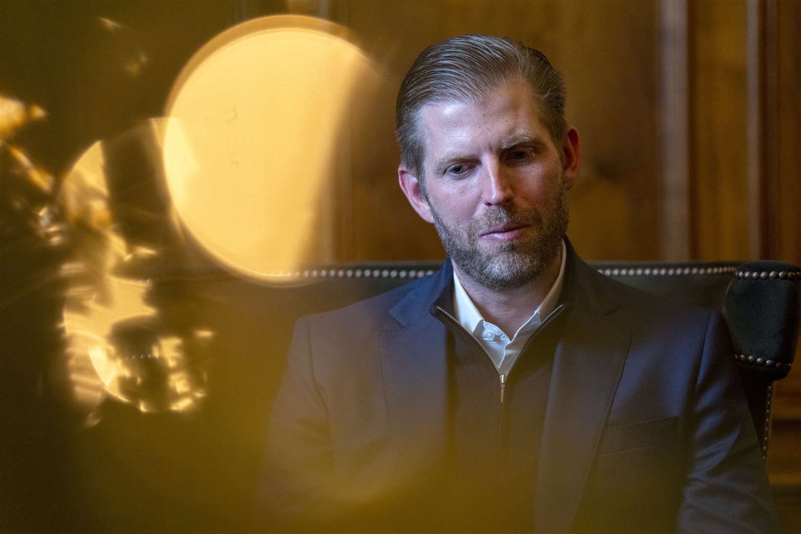 Eric Trump during an interview with the PA news agency at Trump International Golf Links near Balmedie, Aberdeenshire (Jane Barlow/PA)