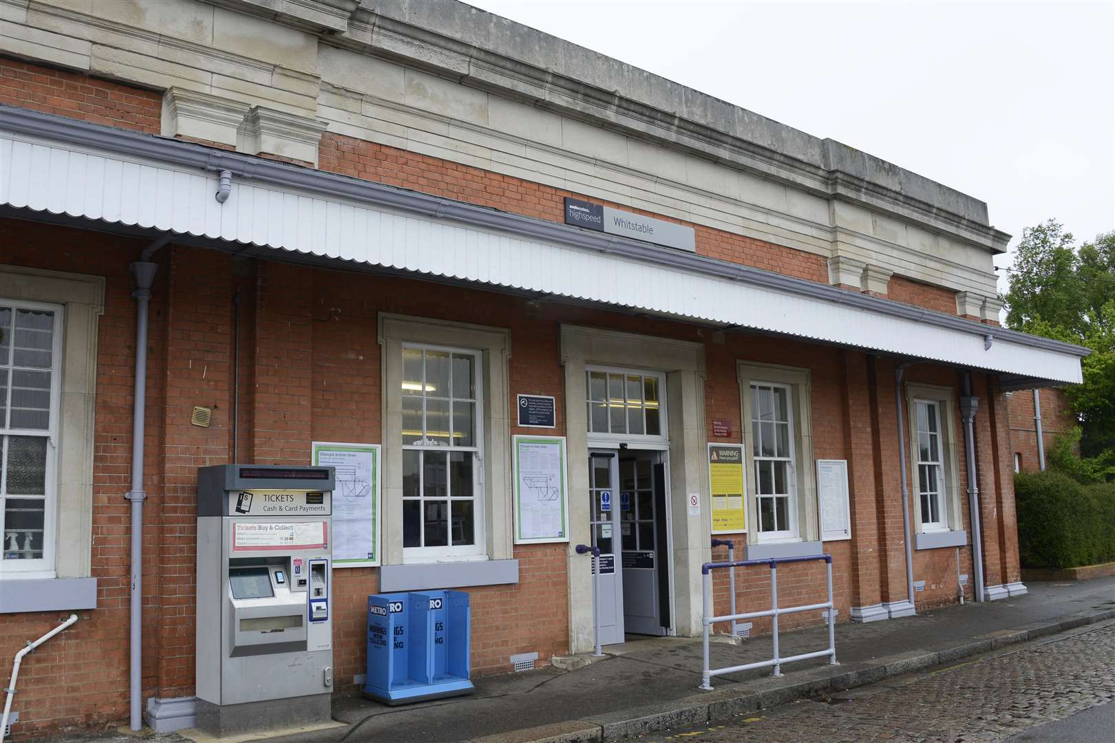 Police arrived at Whitstable railway station after the incident was reported. Picture: Paul Amos