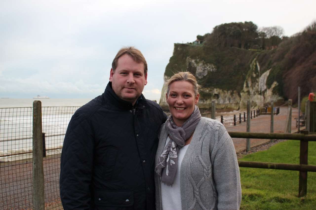 Tom and Karensa Miller at The Coastguard at St Margaret's Bay