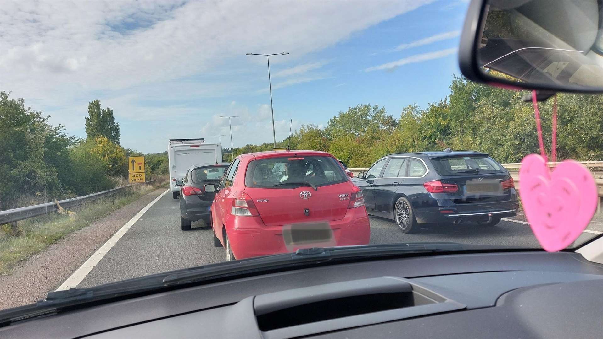 Traffic approaching Brenley Corner on the A2. Picture: Niall Greathead