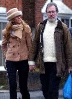 Canon Richard Marsh out walking with Rosemary Hallam in Rye, East Sussex. Picture: MIKE GUNNILL