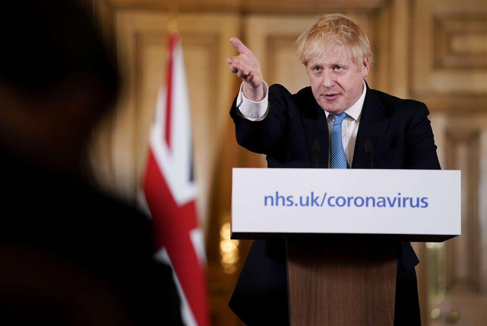 Boris Johnson is urging workers to get back into the workplace after months of working from home. Picture: Andrew Parsons/10 Downing Street