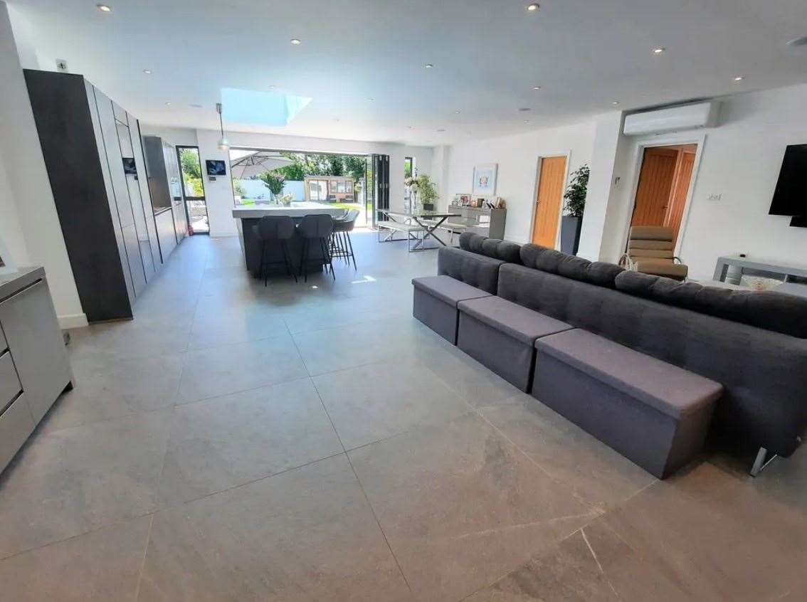 The kitchen/living room hub of the home. Picture: Zoopla / Machin Lane Partnership