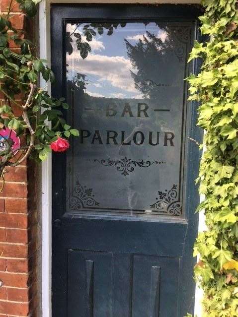 Not currently is use, it is nevertheless pleasing to see recent makeovers to improve this village pub have retained traditional items like this decorative door