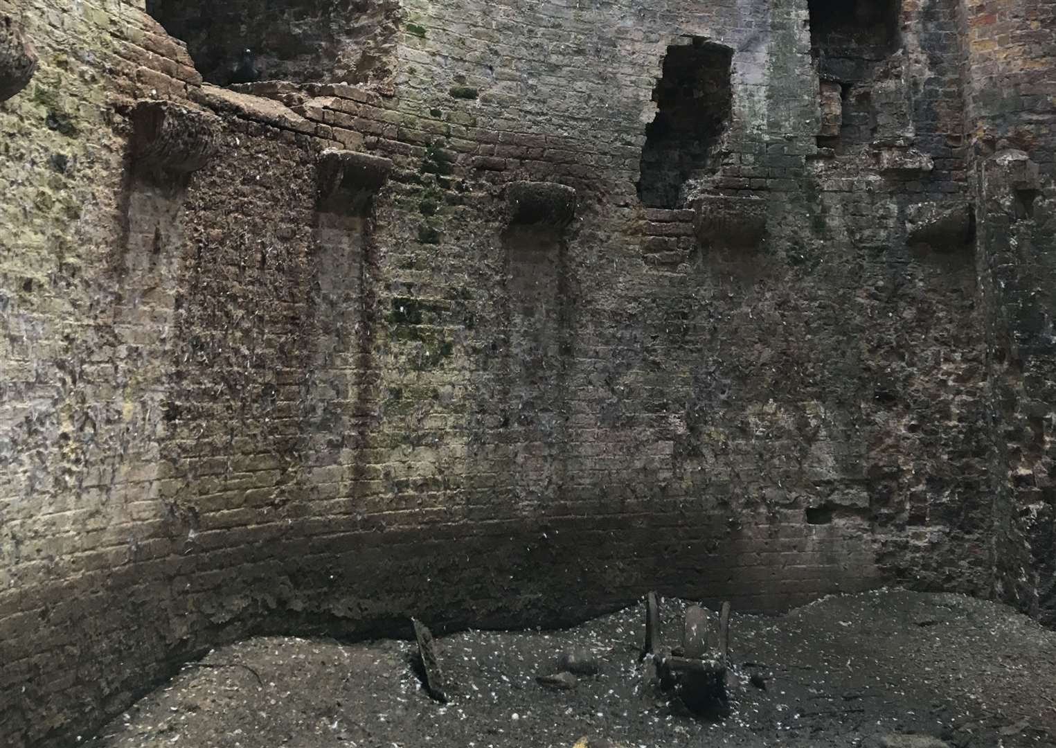 This image from 2018 shows how the Martello tower used to look inside. Picture credit: Dunn Architects