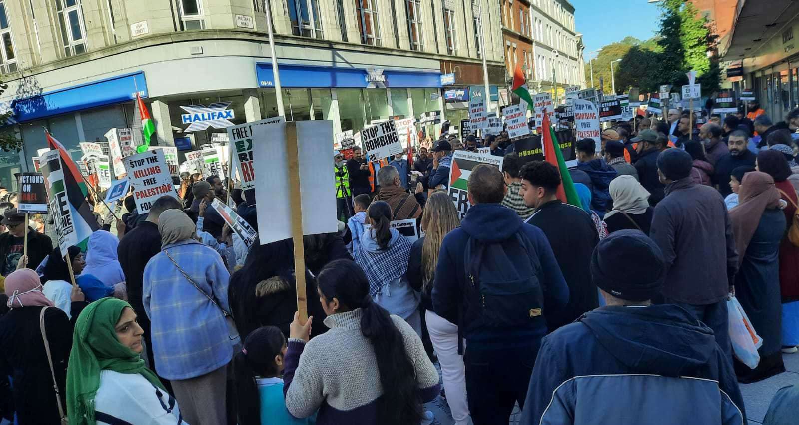 Protestors at last month's rally in Chatham