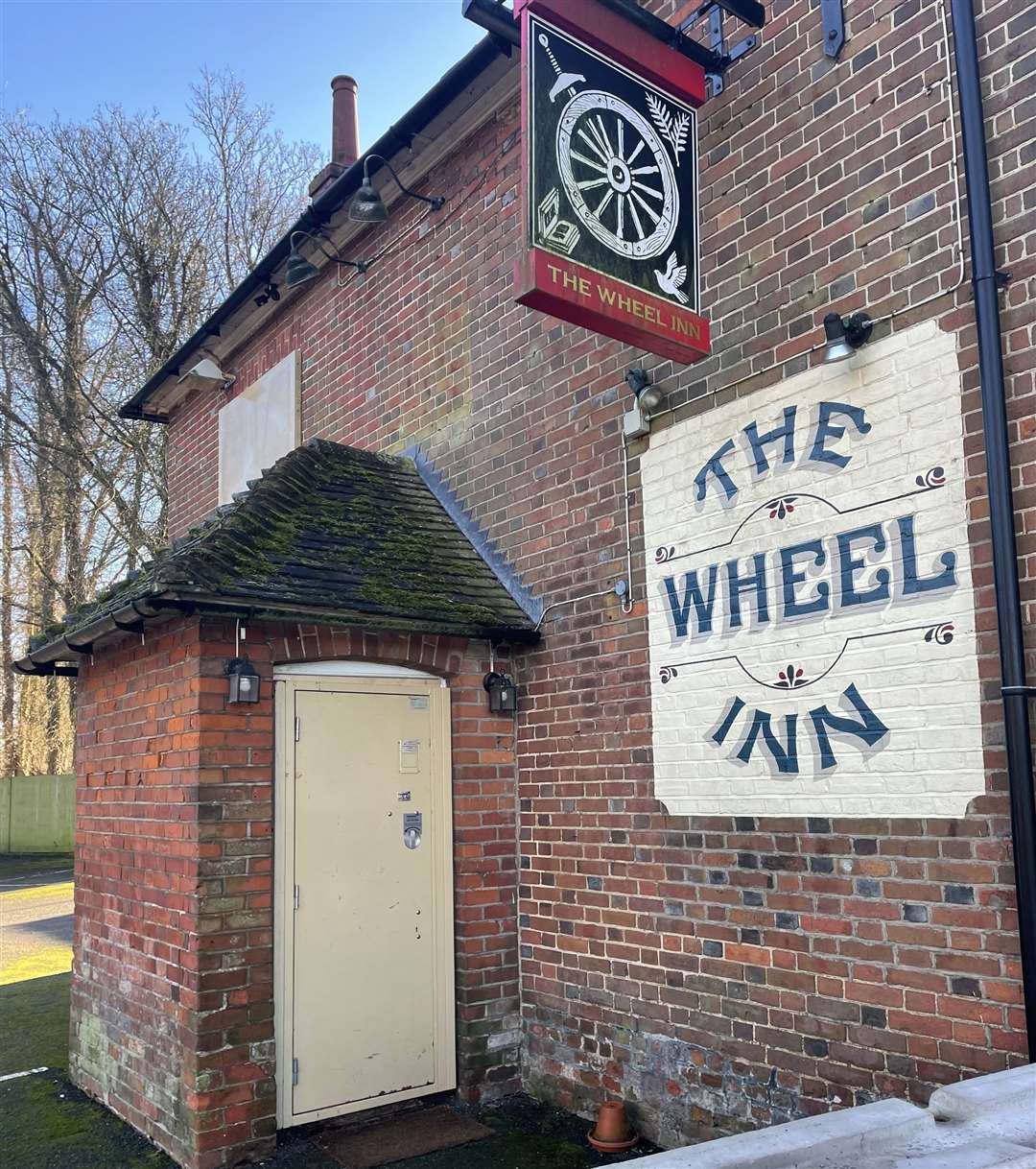 The 17th century pub overlooks the village green