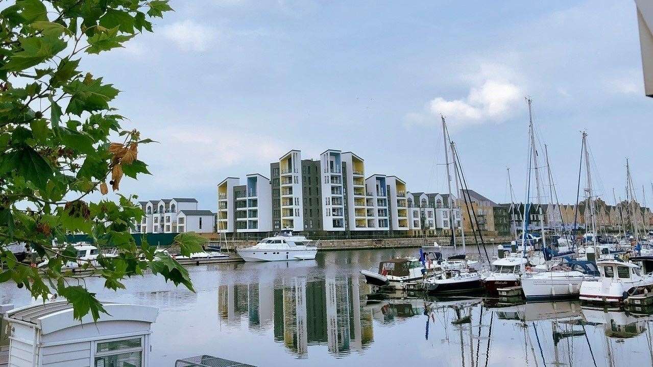 The marina at St Mary's Island