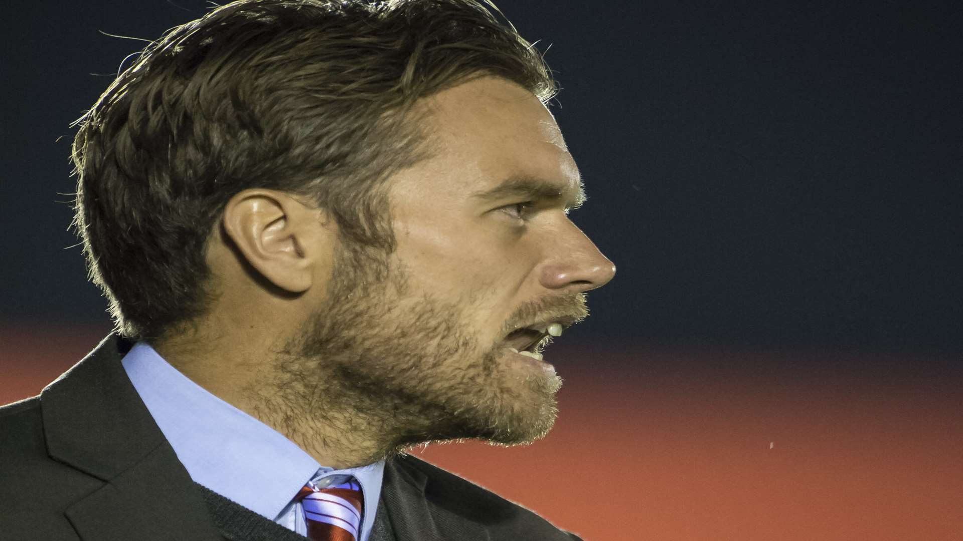 Ebbsfleet United manager Daryl McMahon Picture: Andy Payton