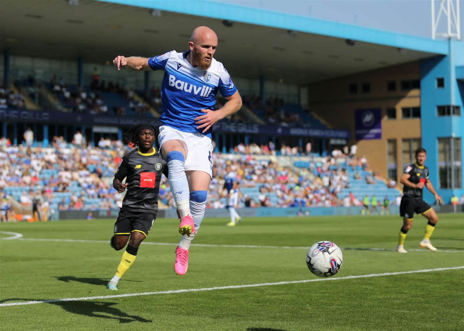 Jonny Williams looking to make things happen for Gillingham Picture: @Julian_KPI