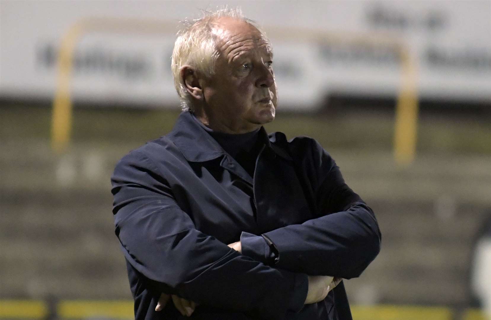 Folkestone manager Neil Cugley is open to the idea of playing fewer matches to complete the campaign. Picture: Barry Goodwin (43452016)