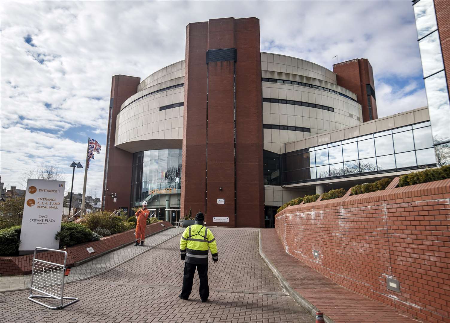 The Harrogate Conference Centre is one of several sites being turned into a temporary hospital (Danny Lawson/PA)