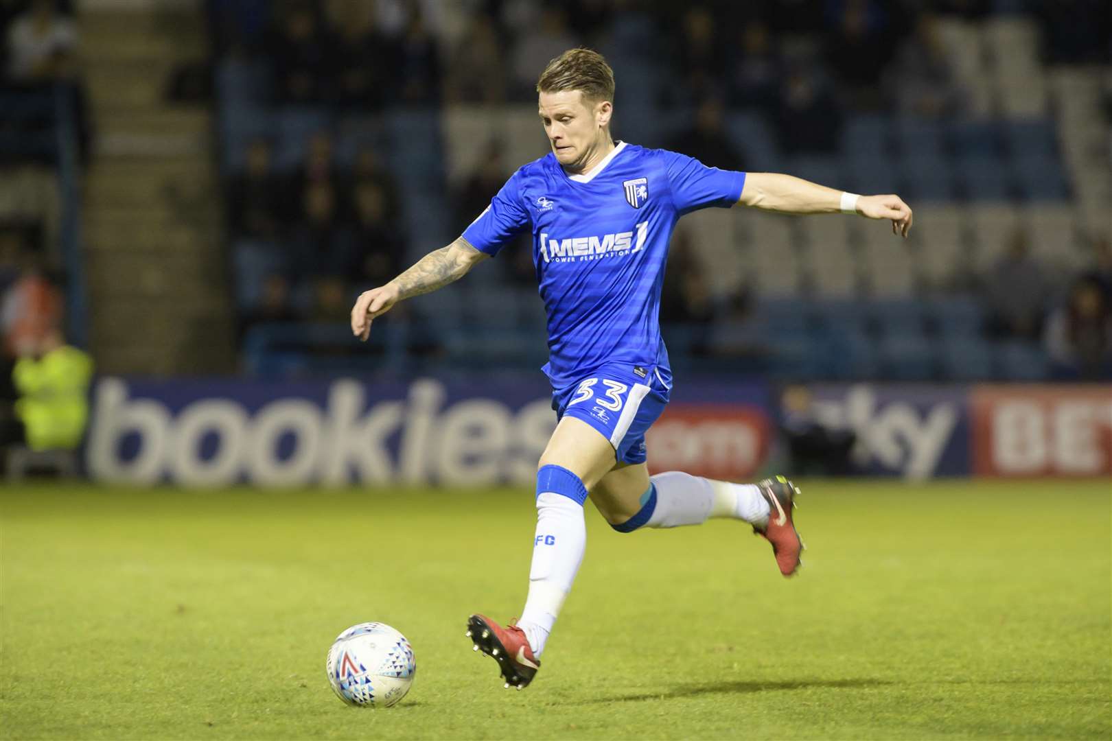 Mark Byrne in action against Rotherham on Tuesday Picture: Andy Payton