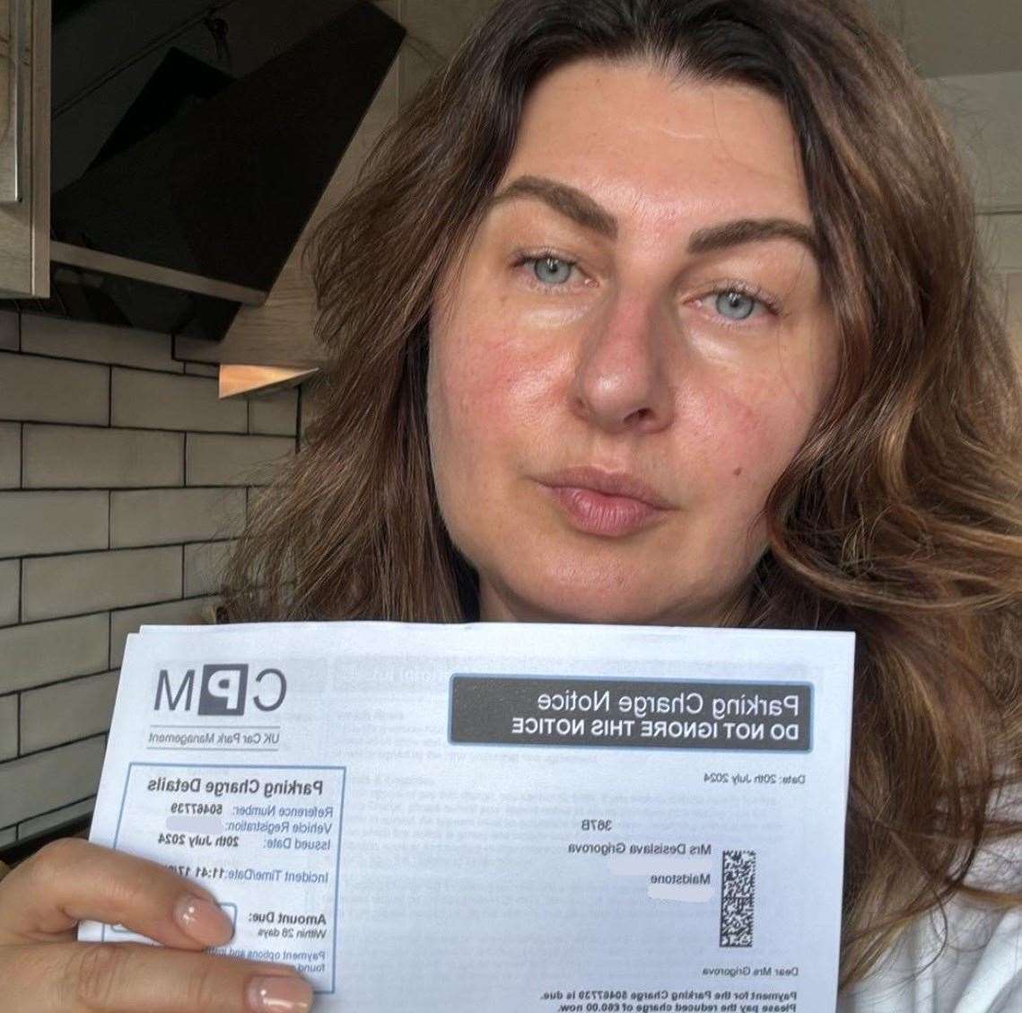 Skin consultant Desislava Grigorova, 46, of Langley Park, received a fine. Picture: Desislava Grigorova