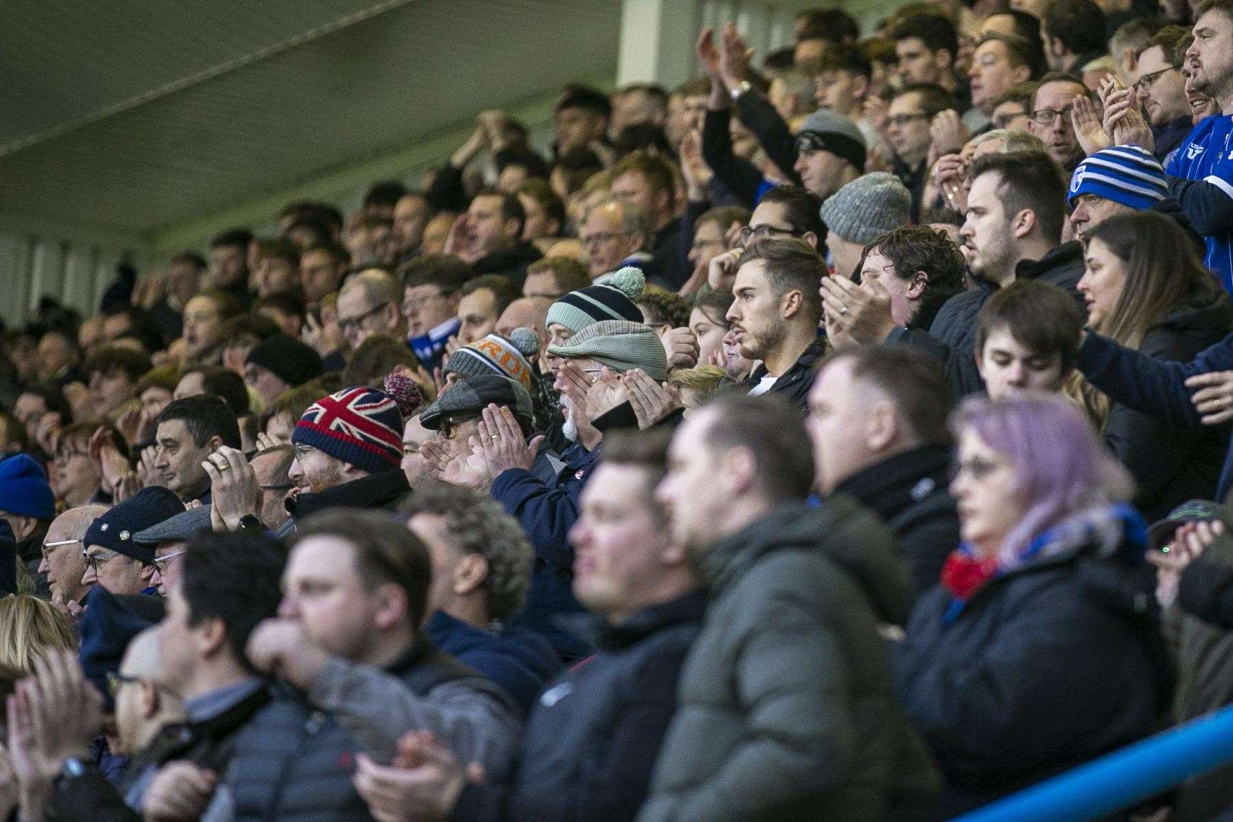 A packed Priestfield Stadium for Gills' weekend game in League 2