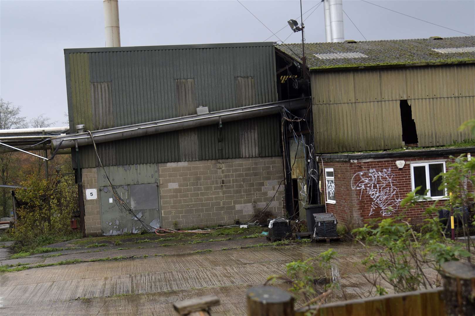 Despite being untouched for more than a decade, the old buildings are still standing. Picture: Barry Goodwin