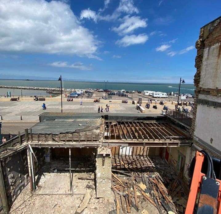 The site in Central Parade, Herne Bay, was demolished last week. Picture: EMB Contractors Ltd. (49119922)