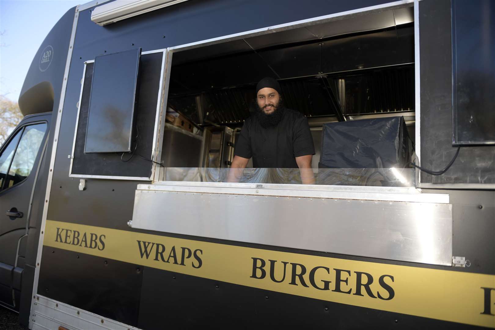 Owner Aman Hundal has run the Blue and White Cafe for three years