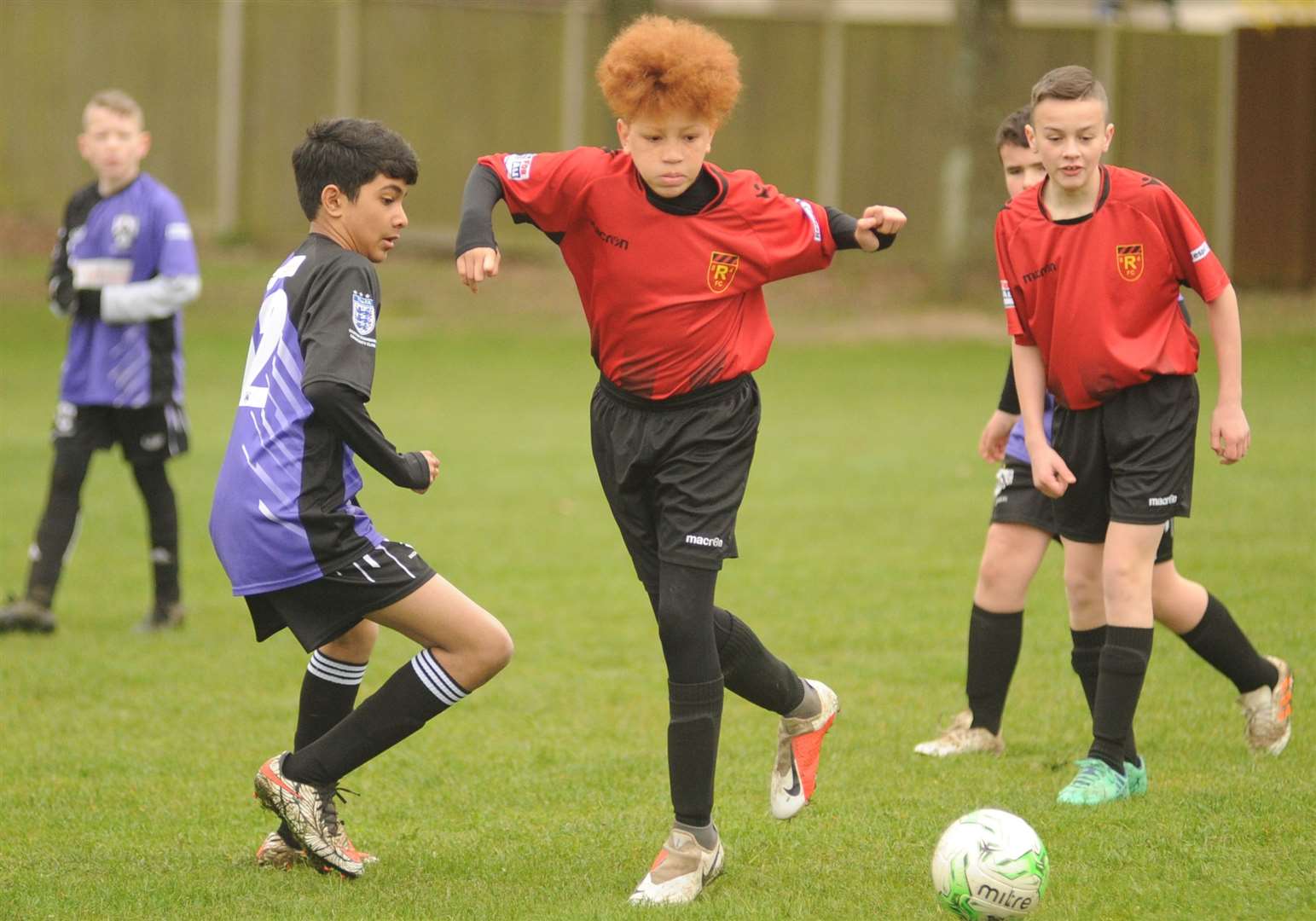 Rainham 84 Warriors under-13s (red) take on Anchorians Lions under-13s. Picture: Steve Crispe FM8160170