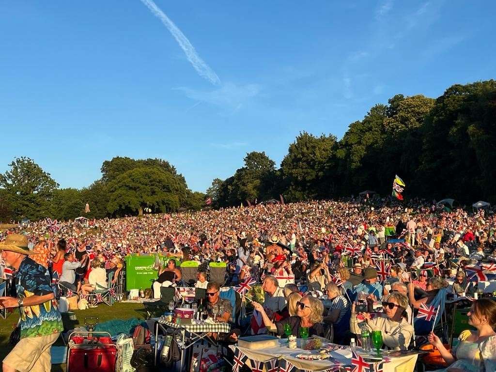 It was glorious at the Leeds Castle Concert last night