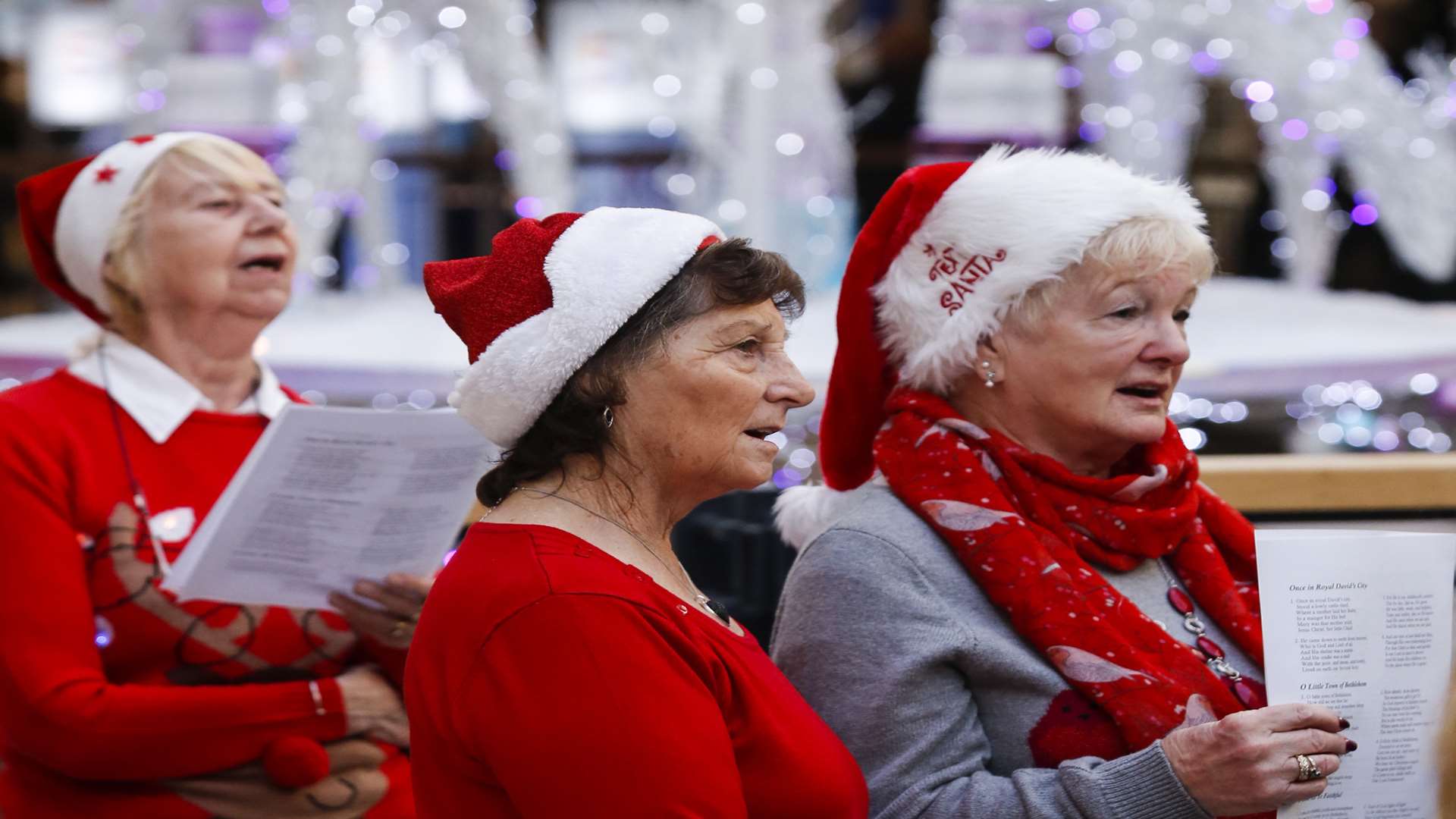 The sing-along took place at The Mall Chequers, Maidstone. Picture: Martin Apps