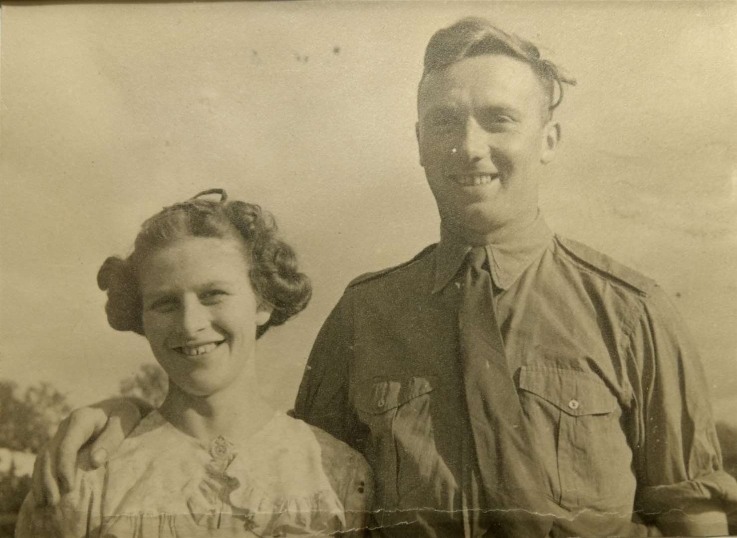 Julia pictured with her late husband, William Carr. Picture: Barry Goodwin