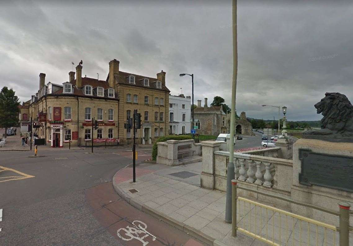 The junction between Corporation Street and Rochester Esplanade