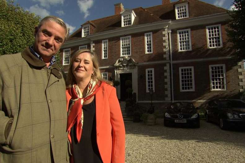 Dom and Steph Parker outside the Salutation in Sandwich