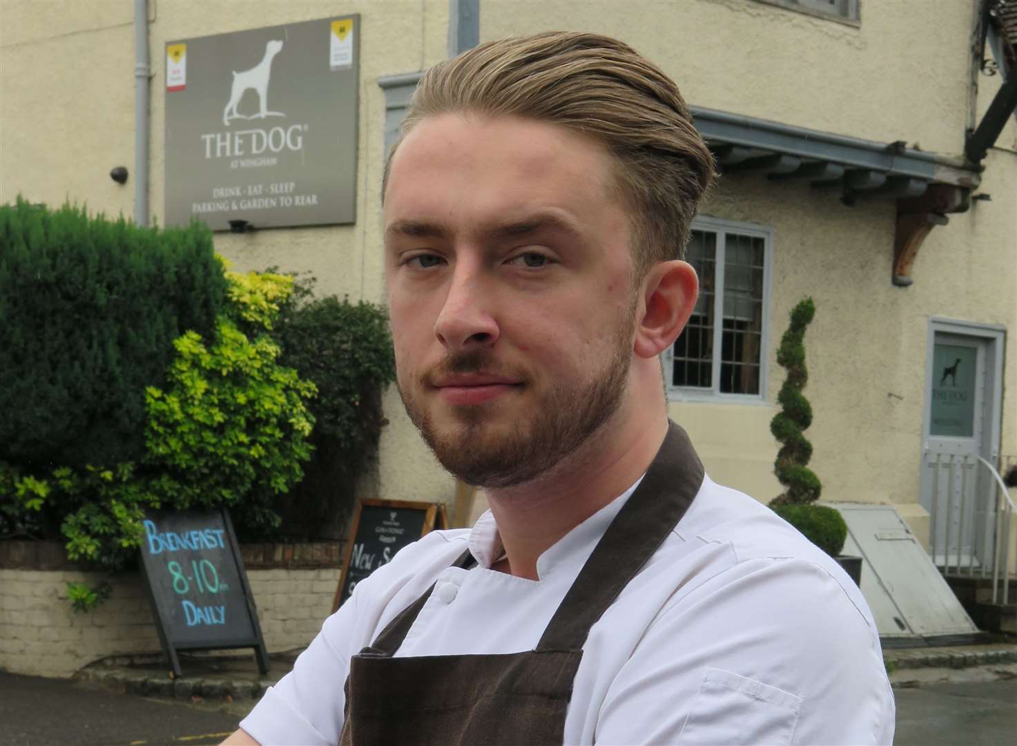 Head chef at The Dog, Sam McClurkin