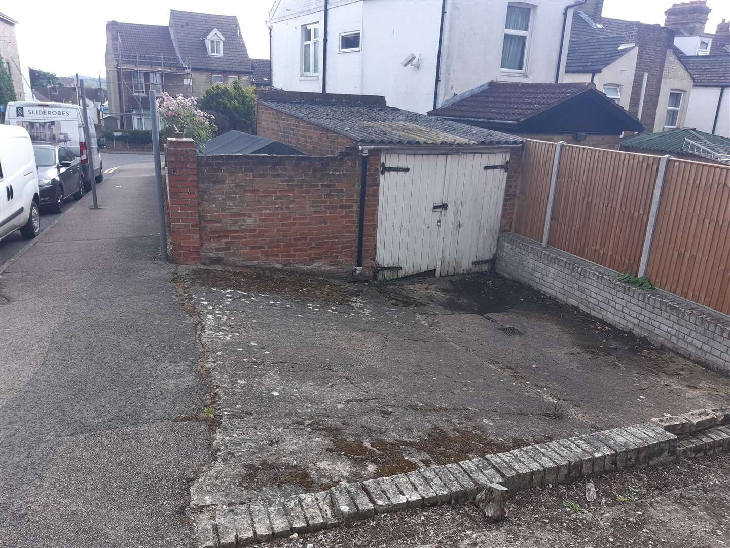 This garage in Cornwallis Road, Maidstone, was briefly for sale for £25,000