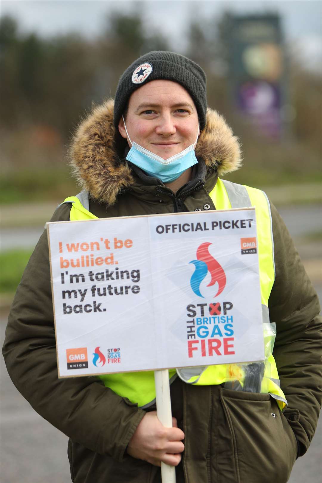 Engineer Paul Kent was among those protesting on the Orbital Park roundabout